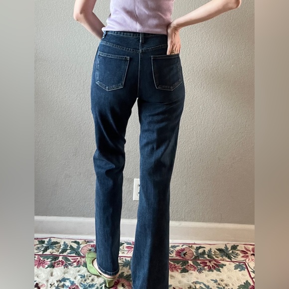 High Rise Split Leg Jeans - Picture 2 of 4